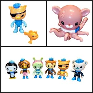 Octonauts Figures Lot Dashi Tweak Peso Barnacles Kwazii Professor Inkling